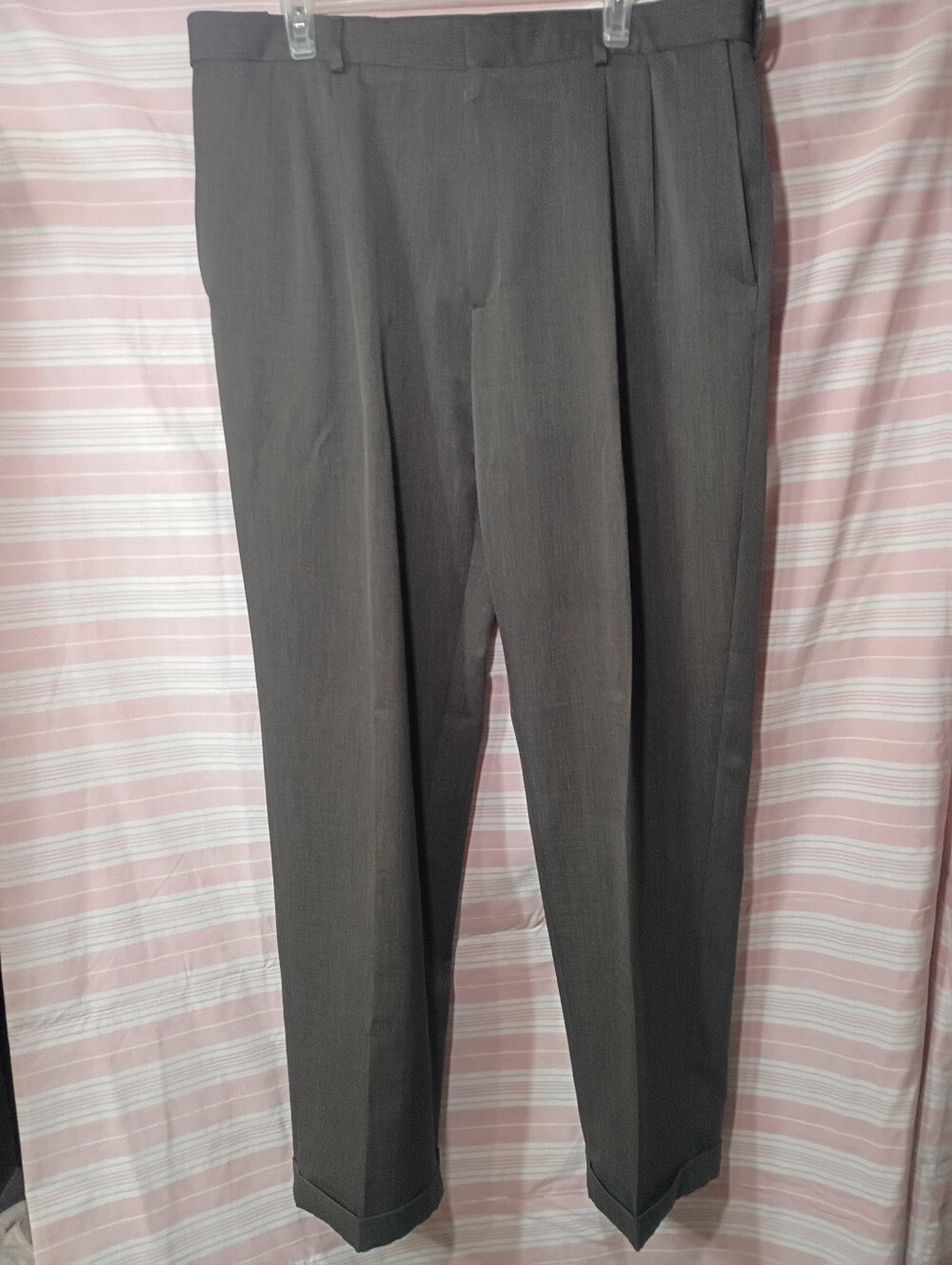 Haggar Men's Dark Gray Dress Pants
